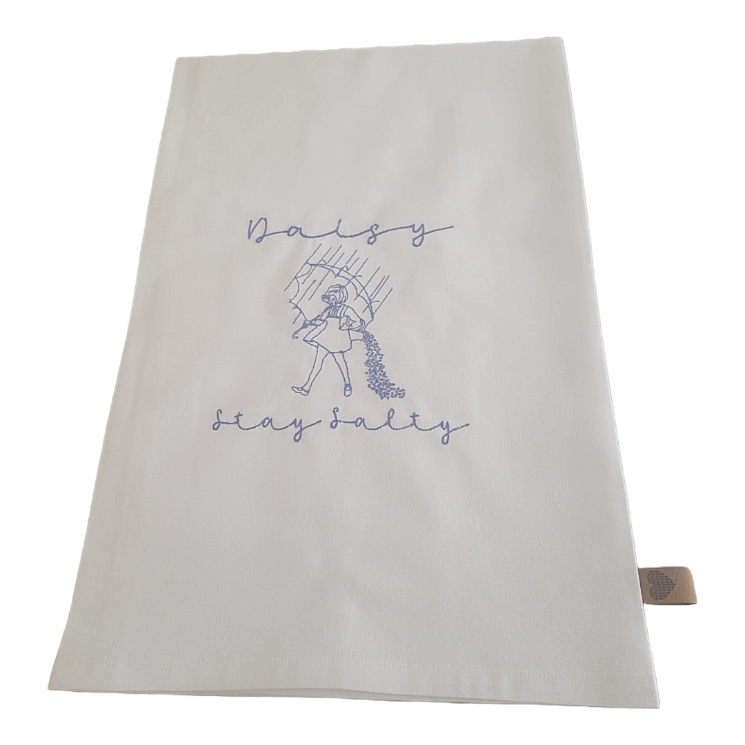 🌈 Personalized Flour Sack Kitchen Hand Towels